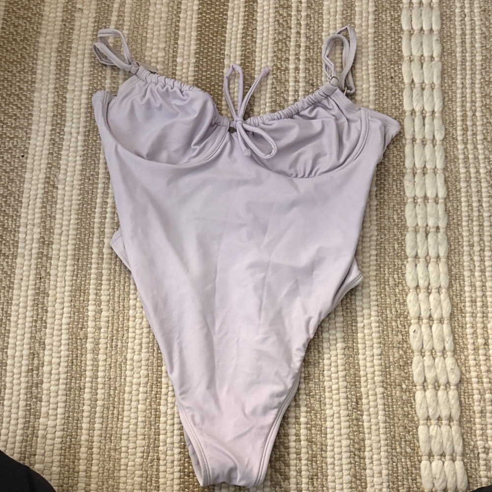 Kids Lavender One Piece Swimsuit